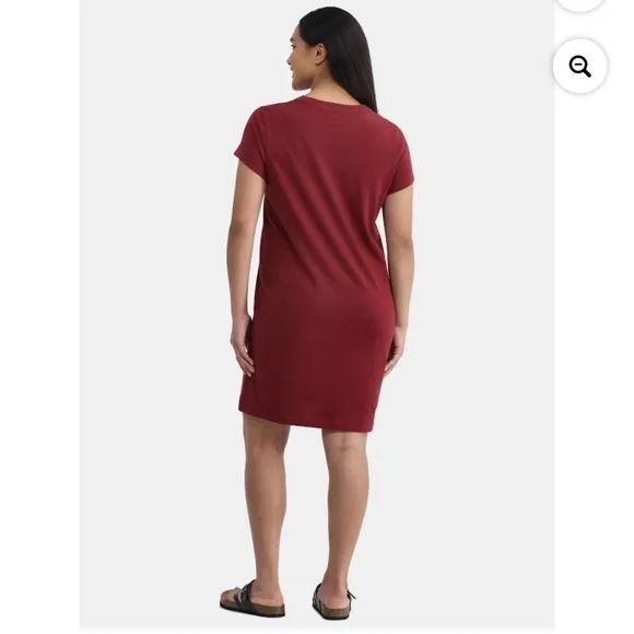 Time and Tru Women’s Wine Punch T-Shirt Dress Size XL NWT - Picture 5 of 5